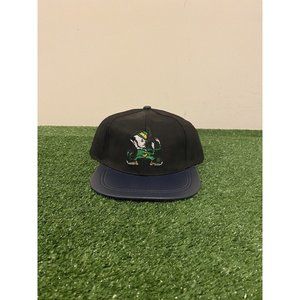 Vintage Drew Pearson Notre Dame Fighting Irish Leprechaun leather snapback hat